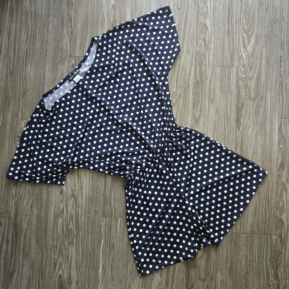 Blue Polka Doy Romper
